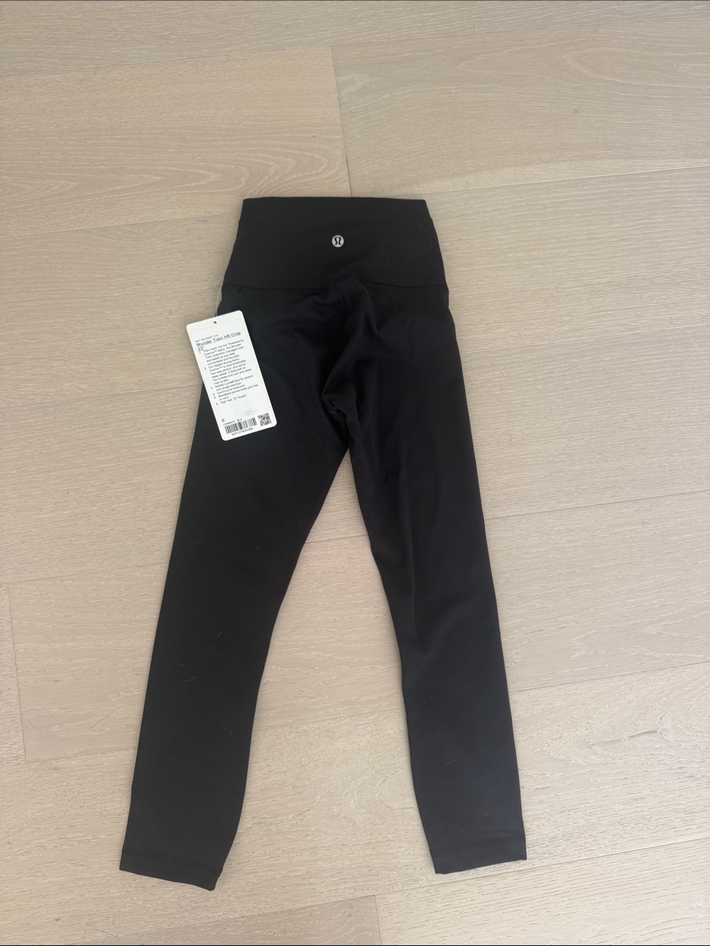 lululemon  Black High-Waist Leggings Wunder Train HR Crop 23"